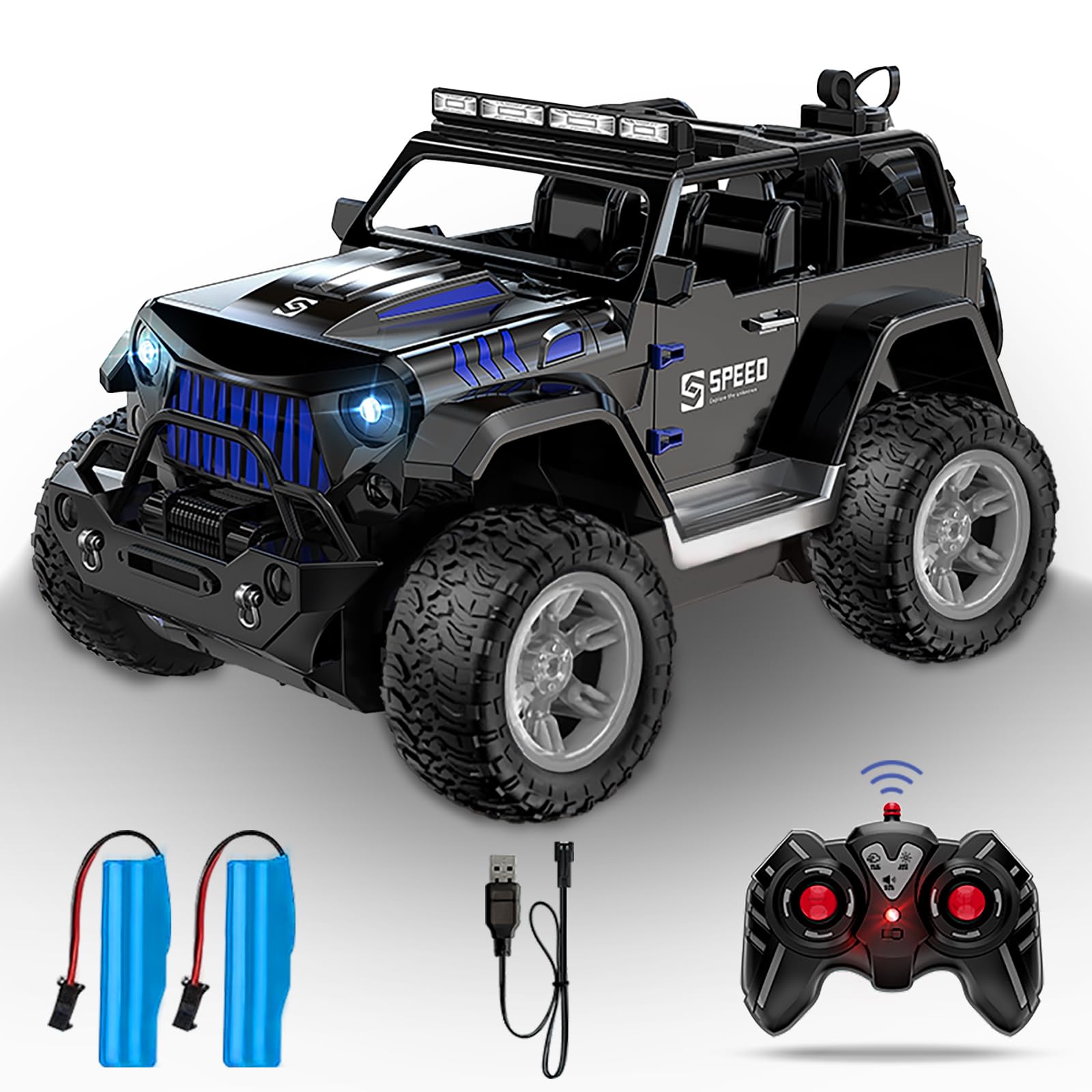 Amazon.co.jp: ラジコンカー1/16 ジープ プロポーション 子供向け RC